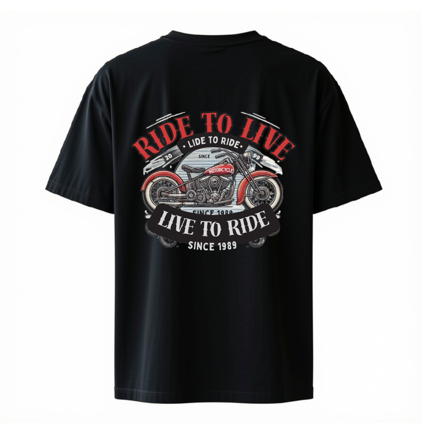 RIDE TO LIVE — OVERSIZED T-SHIRT