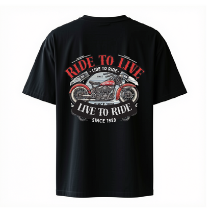 RIDE TO LIVE — OVERSIZED T-SHIRT