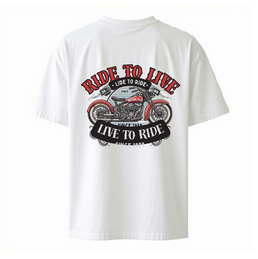 RIDE TO LIVE — OVERSIZED T-SHIRT