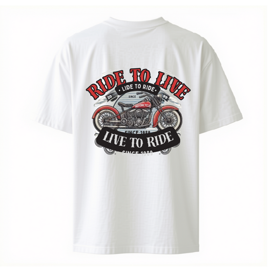 RIDE TO LIVE — OVERSIZED T-SHIRT