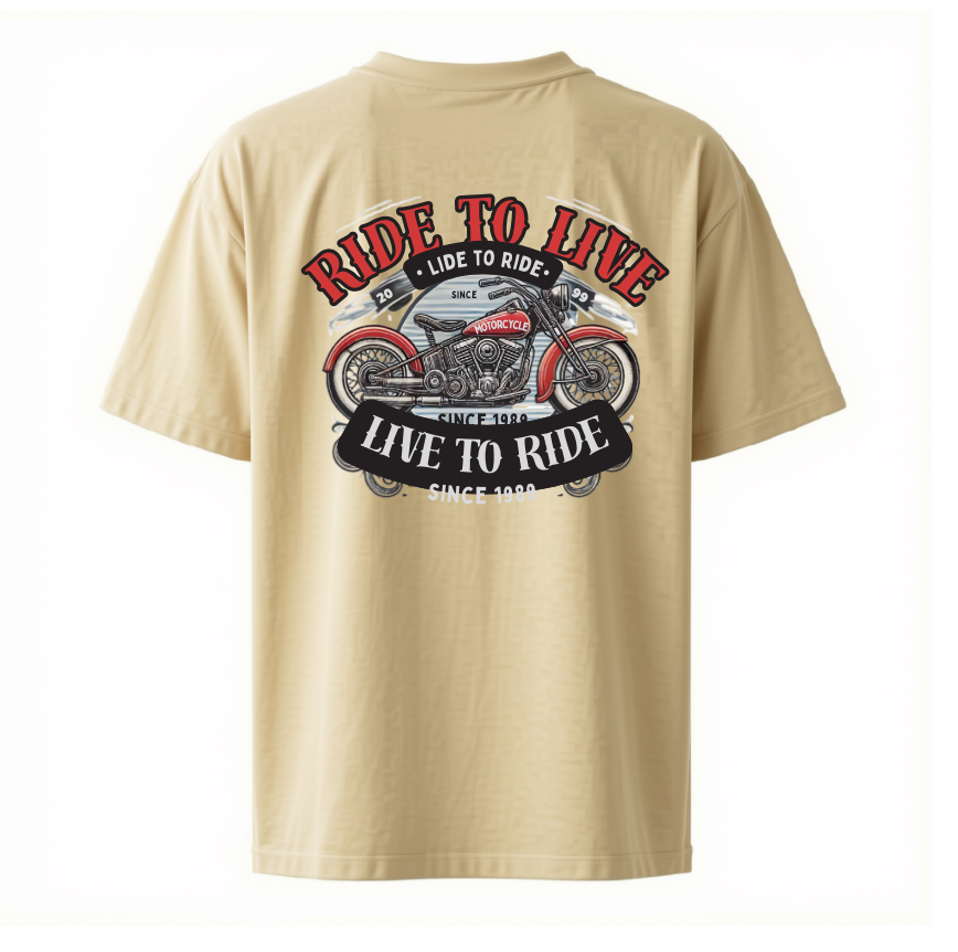RIDE TO LIVE — OVERSIZED T-SHIRT