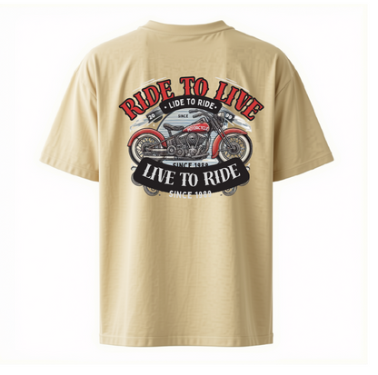 RIDE TO LIVE — OVERSIZED T-SHIRT